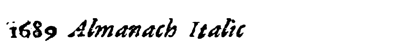 1689 Almanach Italic